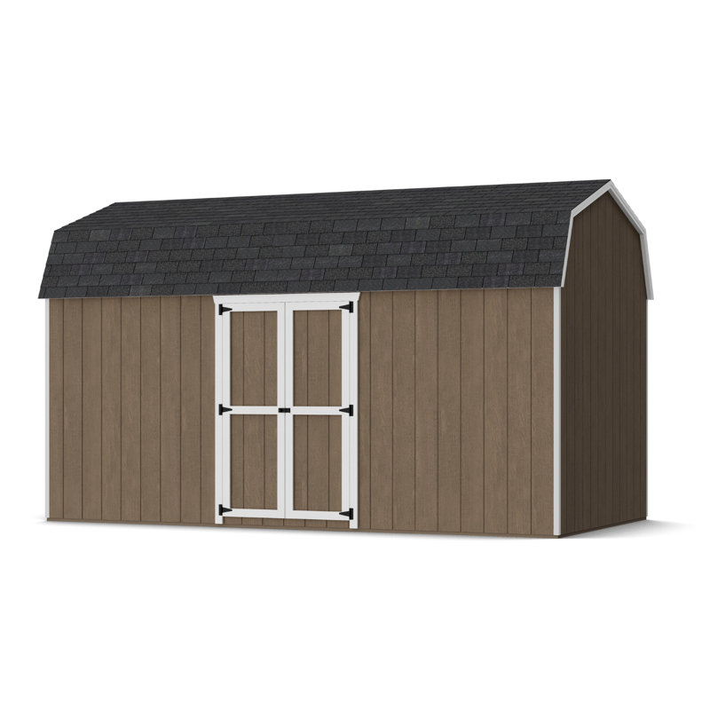 Value Gambrel Barn 6' Sidewalls With Side Entry, 112.5" H x 96" W x 192" D, No