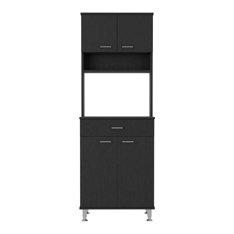 Chevella 169cm Kitchen Pantry, Black