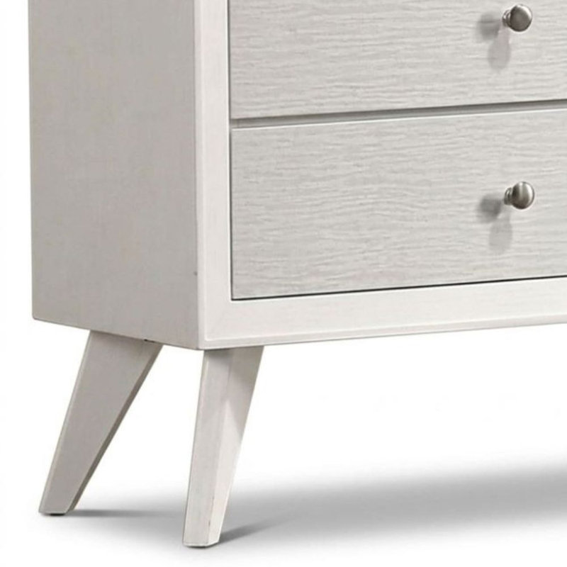 Commode à 5 tiroirs de 30,37 po de large blanc