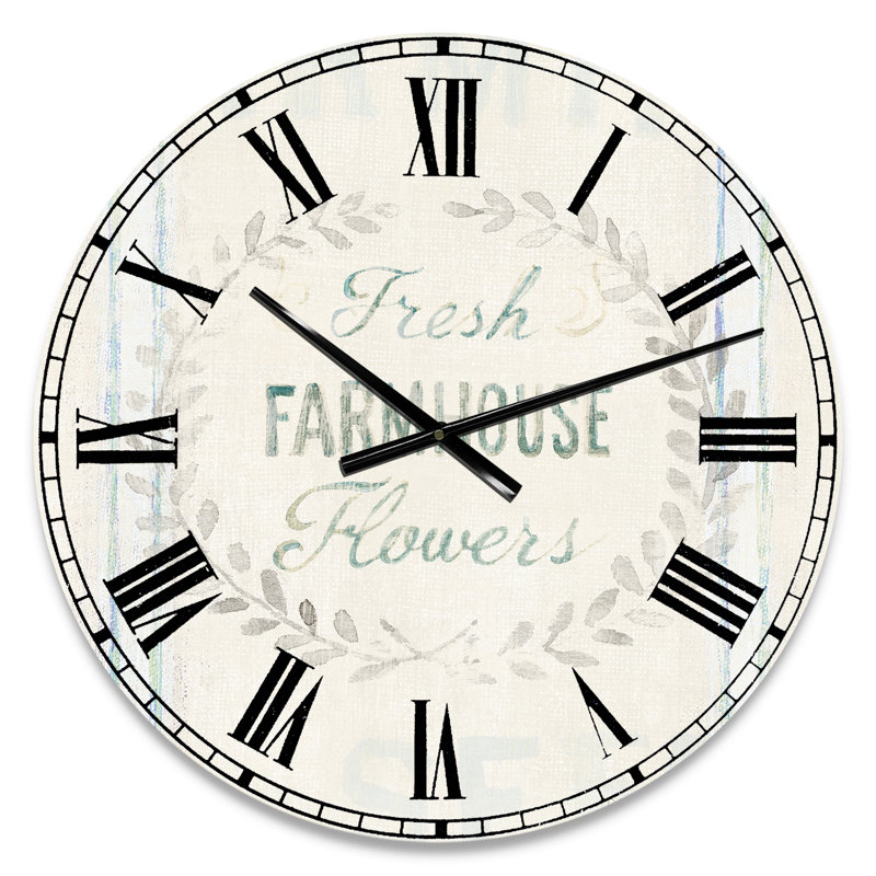 Très grande horloge murale Farmhouse, Petit