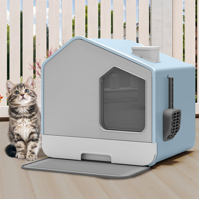 Bac à litière pour chat avec pelle Heptinstall