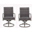 Ensemble de 2 chaises de patio pivotantes pour l'extérieur