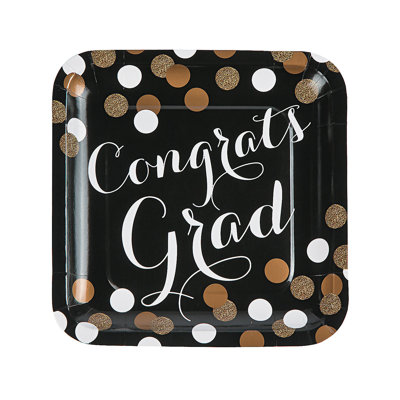 Boden Disposable Paper Graduation Dinner Plate