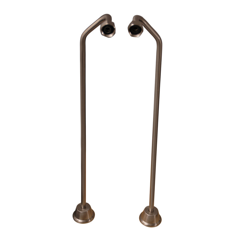 Baignoire sur pattes 67 "x 30", Nickel brossé