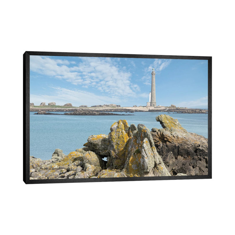 The Coastal Lighthouse 1 Piece Wall Art on Canvas, 66.04 cm H x 45.72 cm W, Black Floater Frame