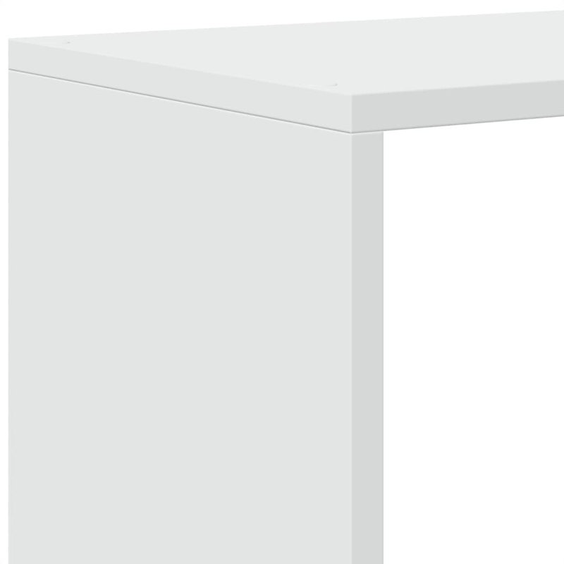 Andreca Bookcase, (3 Shelves) 123cm H x 123cm W x 29cm D, White