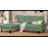Reversible L-Shaped Modular Sectional Velvet Sofa with Removable Armrests, Ideal for Apartments, Dorms, Home Offices and Living Rooms-390218118