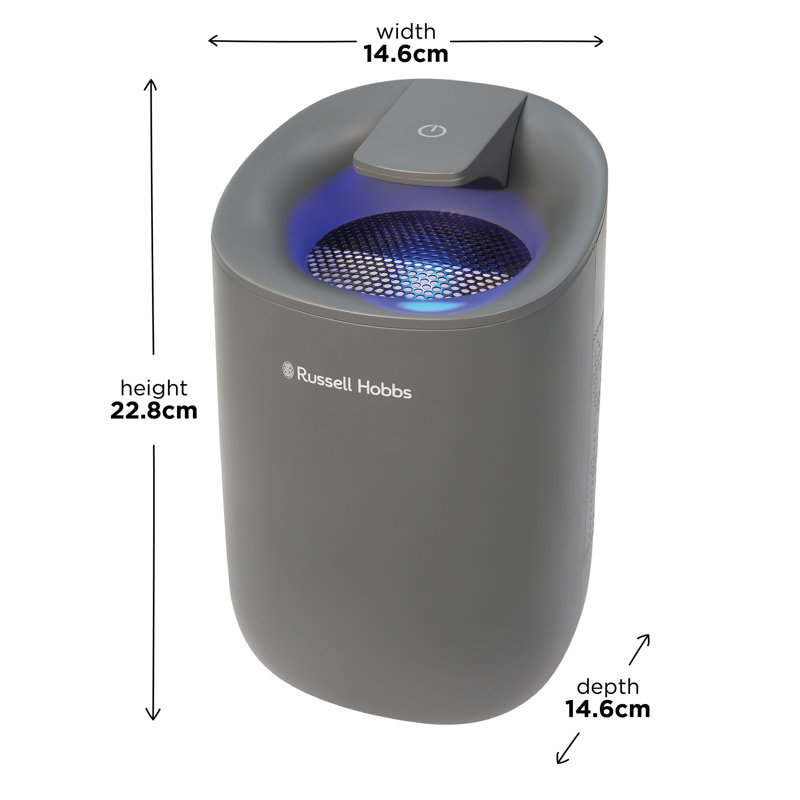 Russell Hobbs Rhdh1061g Fresh Air Mini, Compact Dehumidifier, 300ml/day, Grey