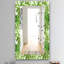 Miroir décoratif 19 bohémien et éclectique sans cadre à feuillage tropical-40097032