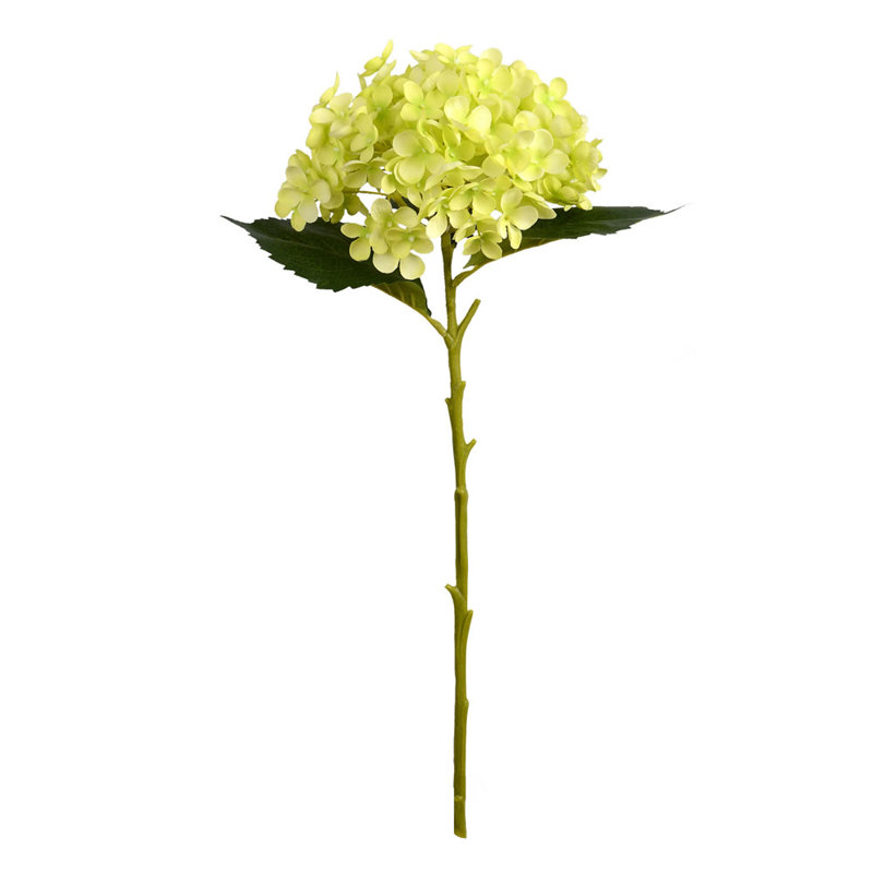 Artificial Mini Hydrangea Spray, Green