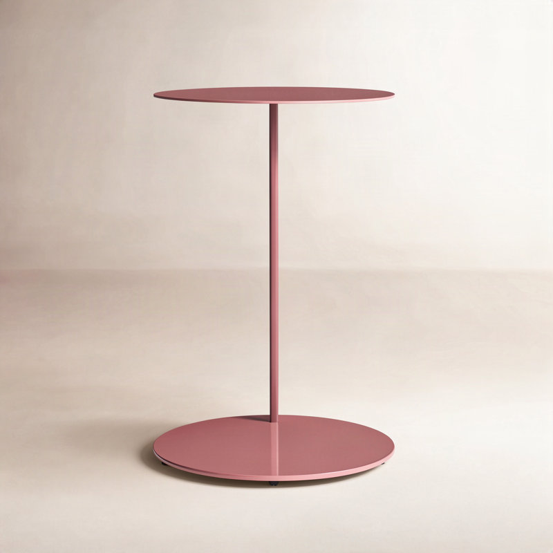 Note Side Table, 25" H x 16" W x 16" D, Berry