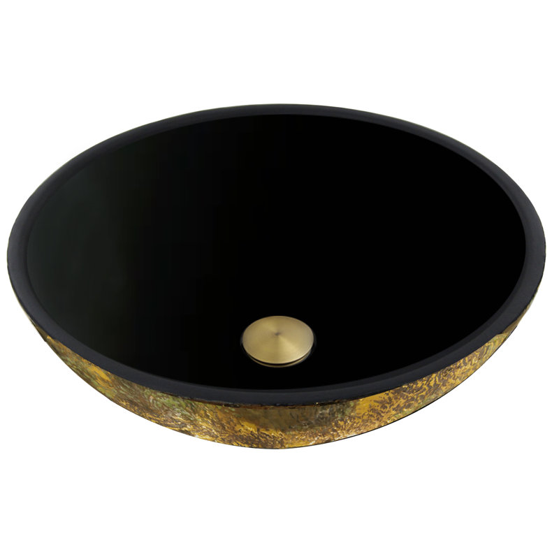 Regatta 16.75'' L Bathroom Sink, Black