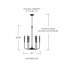  Lustre géométrique 6 lumières façon bougie-115869111