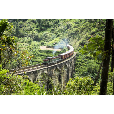 Train On Nine Arch Bridge by Loeskieboom - Wrapped Canvas Print