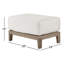 La Jolla Outdoor Teak Ottoman