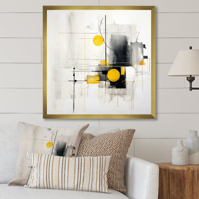 " Gray Yellow Minimalism Purity Of Form IV "