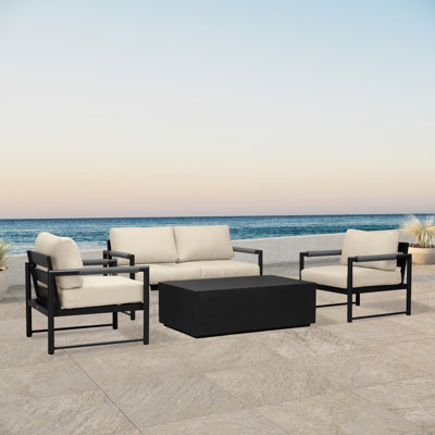 Aysen 4 Piece Deep Sofa Seating Group with Sunbrella Cushions -  Wade Logan®, ECF34473911C48E591504D80048E8E02
