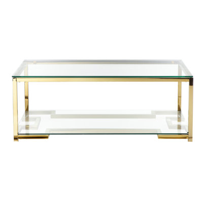 Beeler Glass Top Coffee Table