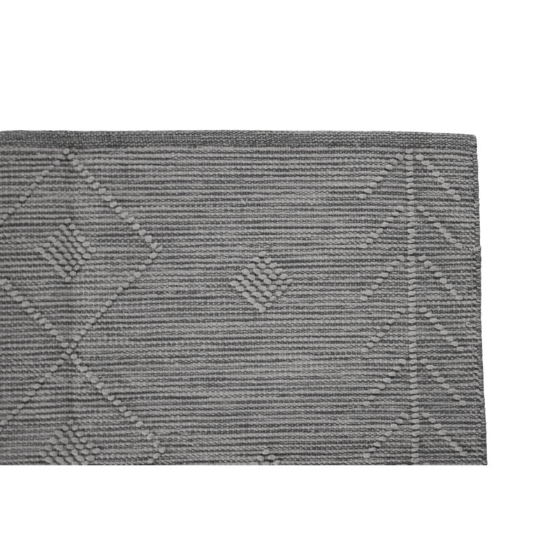 Cody Geometric Cotton Hand Woven Area Rug, Rectangle 90 x 150cm