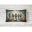 Zombies Spooky Halloween Fabric Decorative Pillow