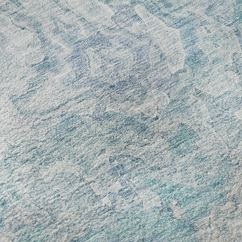 Premium Machine Washable Prisco Sky Rug, Rectangle 5' x 7'6"