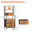 41cm W Metal Bedside Table