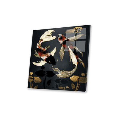 Metallic Koi IV Print On Acrylic Glass