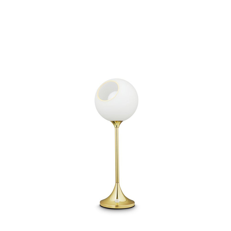 Ballroom Table Lamp, Gold, Pink