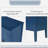 Adjustable Shelf Storage Sideboard with 3 Retro Metal Handles and 4 Pinewood Legs-1780542937