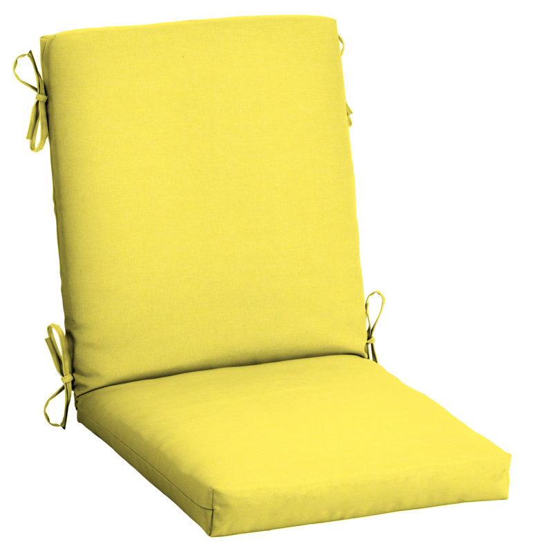 ARDEN Outdoor Lounge Chair 3.5" Cushion, 3.5" H x 20" W x 20" D, Lemon