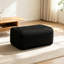 Tissu de repose-pieds en flanelle - noir