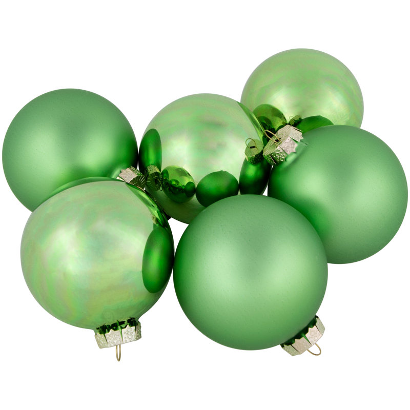 Ornement de Noël boule de verre, Vert