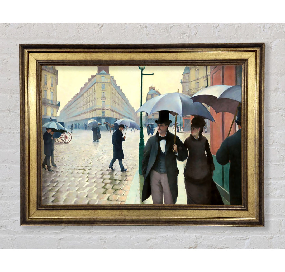 Gustave Caillebotte Pariser Straße an einem Regentag - Druck