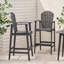 Tabourets de bar d'extérieur en bois d'acacia Adirondack