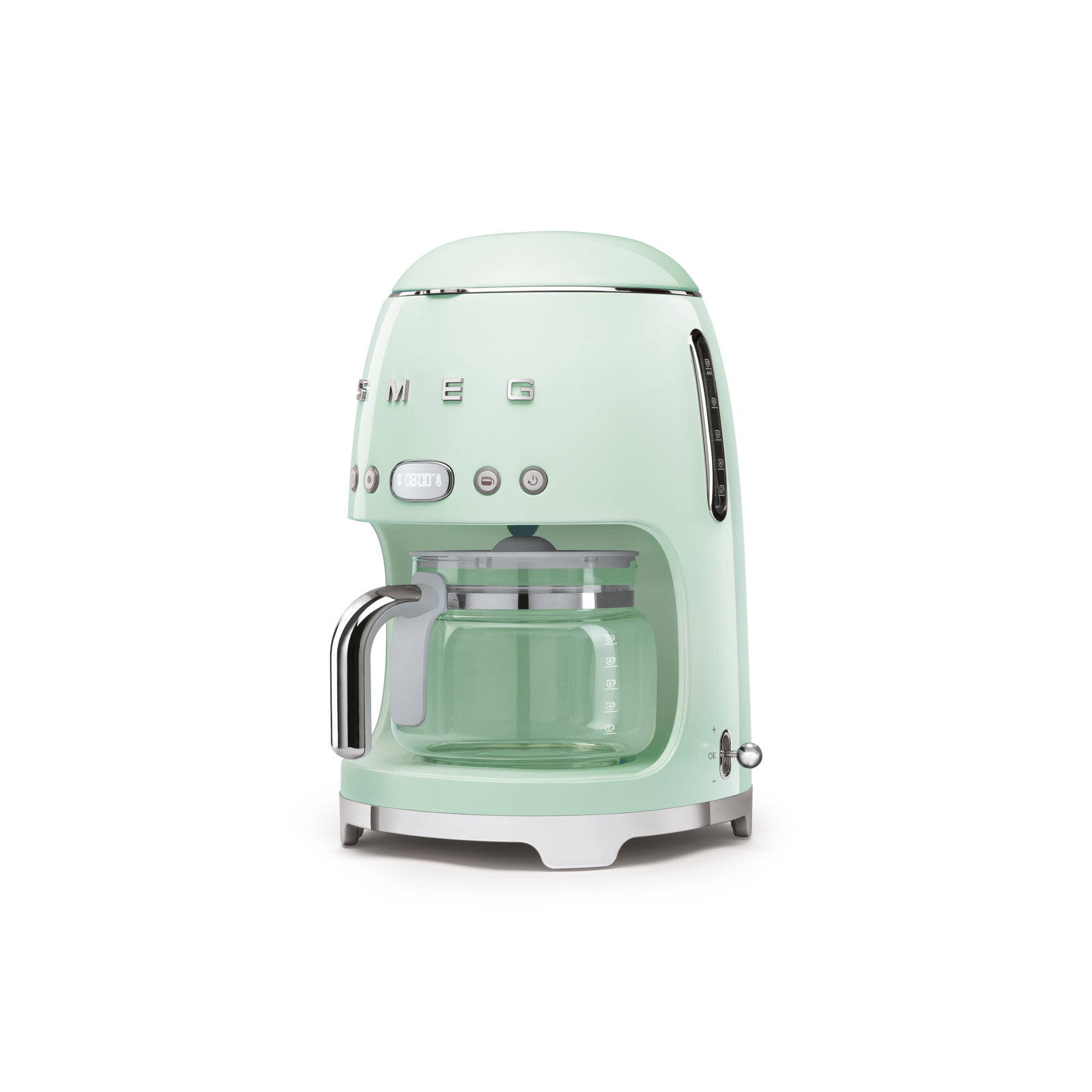 SMEG 50's Retro 10-Cup Drip Coffee Machine, Pastel Green