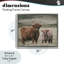 Cadre flottant maman et bébé vache, design par lettré et doublé-2052140235-2052140228