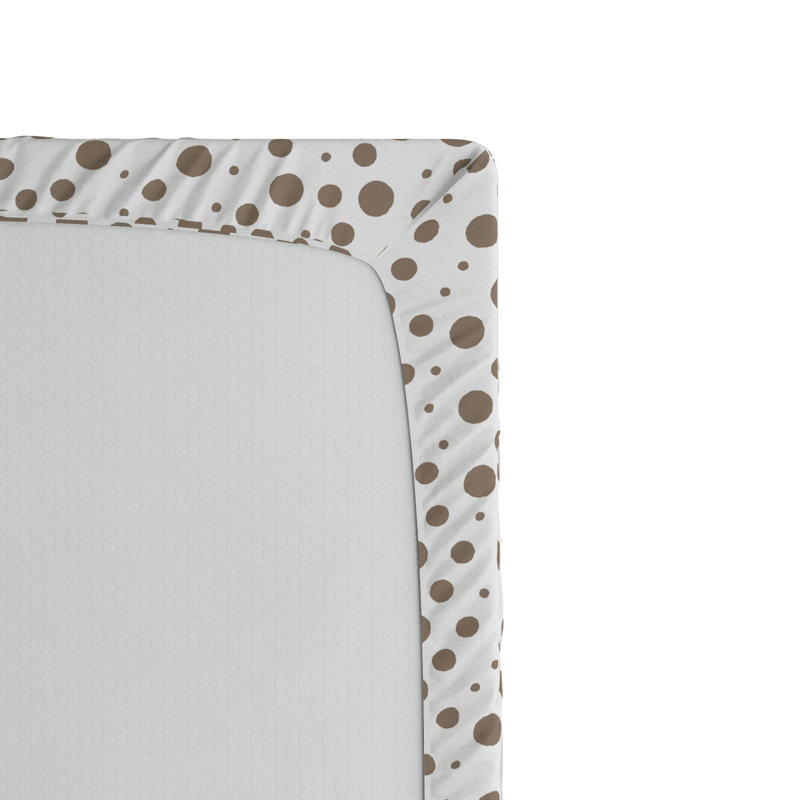 Microfiber Polka Dots Fitted Sheet, Twin XL Fitted Sheet