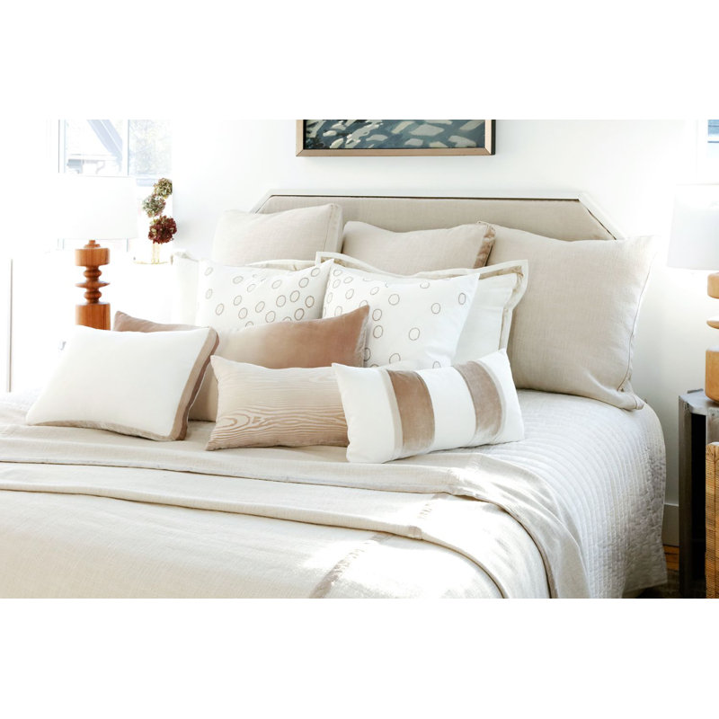 Ovals Square Pillow Cover & Insert, Azul