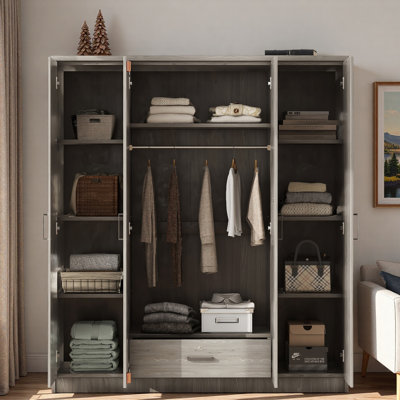 Armoire 4 portes avec 1 tiroir
