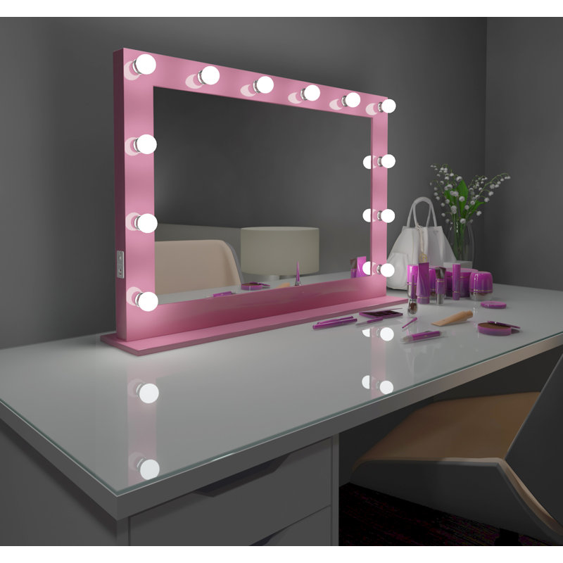 Hollywood Metal Flat Floor Mirror, 3000, Black