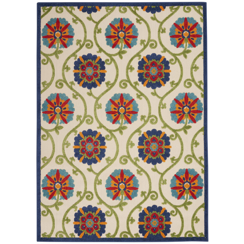 DH-ALH19 Damask Indoor Rug, Rectangle 6' x 9'