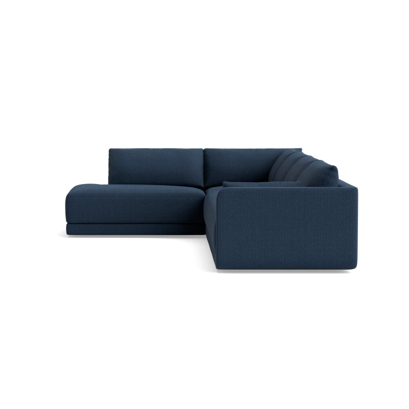 Eva Modular Sectional, Left Hand Facing, Performance Weave - Navy