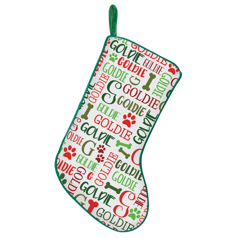 Chaussette de Noël à motif de chien, Oui