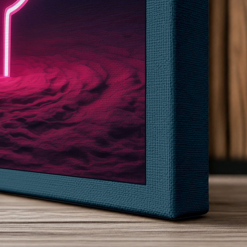 Print, 24x16 - 61.0 x 40.6 cm, Teal Border