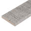 Tektile Lineart 24" x 3" Porcelain Bullnose Tile Trim in Gray-98840494