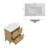 30" Bathroom Vanity With Ceramic Sink-501961947