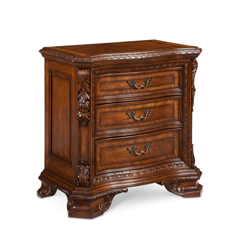 Old World 3 - Drawer Nightstand