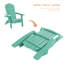 Chaise Adirondack pliante en plastique Sheredan-502218398