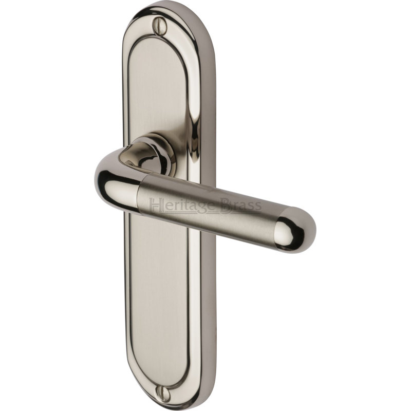 Heritage Brass Door Handle Lever Latch Vienna Design, Mercury Split
