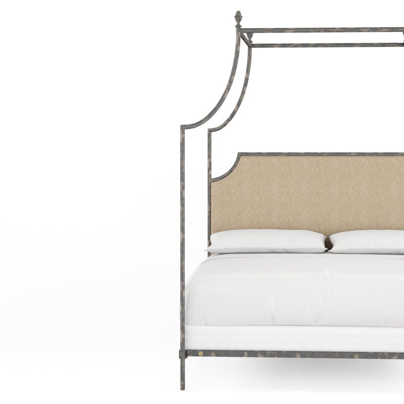 337 Flying Arch Canopy Bed | Complete Canopy, King, Appomattox/Natural